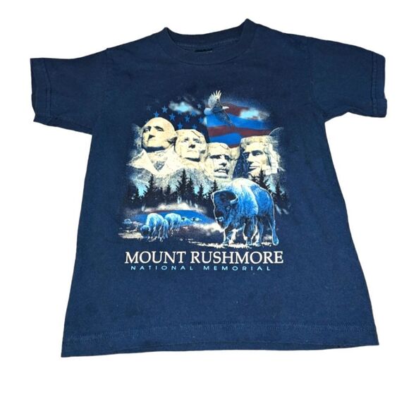 ‎Vintage Mount Rushmore blue T-shirt - Picture 1 of 6
